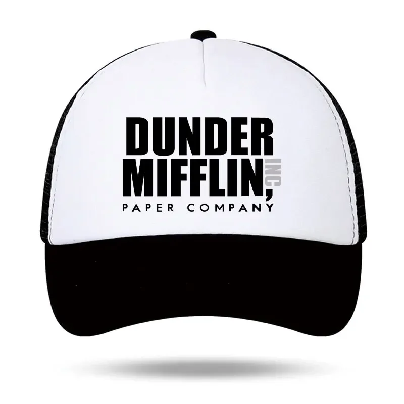 Dunder Mifflin London Foam Trucker Cap The Office Paper Company Mesh Snapback Hat Outdoor Activities Adjustable Summer Hats