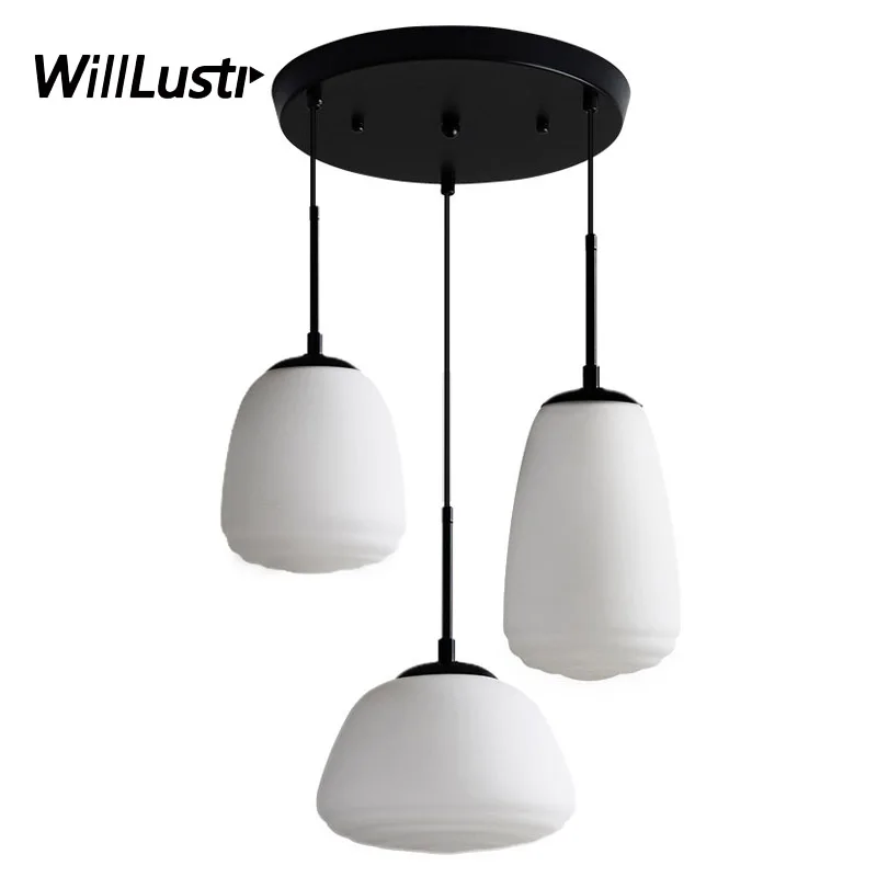 

Modern Glass Pendant Lamp Minimalist Suspension Light Hotel Restaurant Doorway Aisle Cafe Bedroom Hanging Ceiling Chandelier