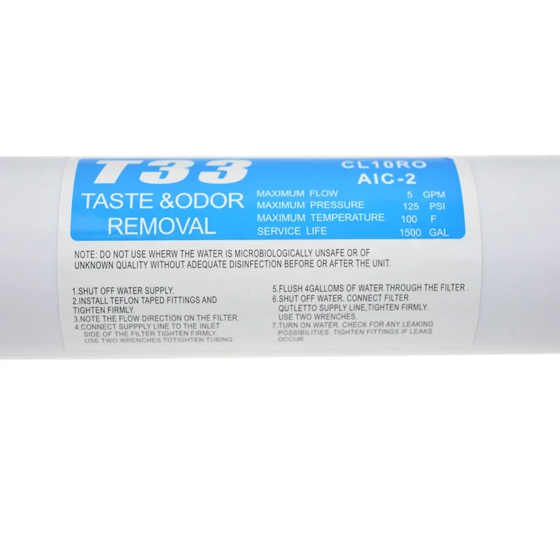 ATWFS Kitchen Machine Water Filters For Household a Small Coconut Shell Activated Carbon Filter T33 Aquarium