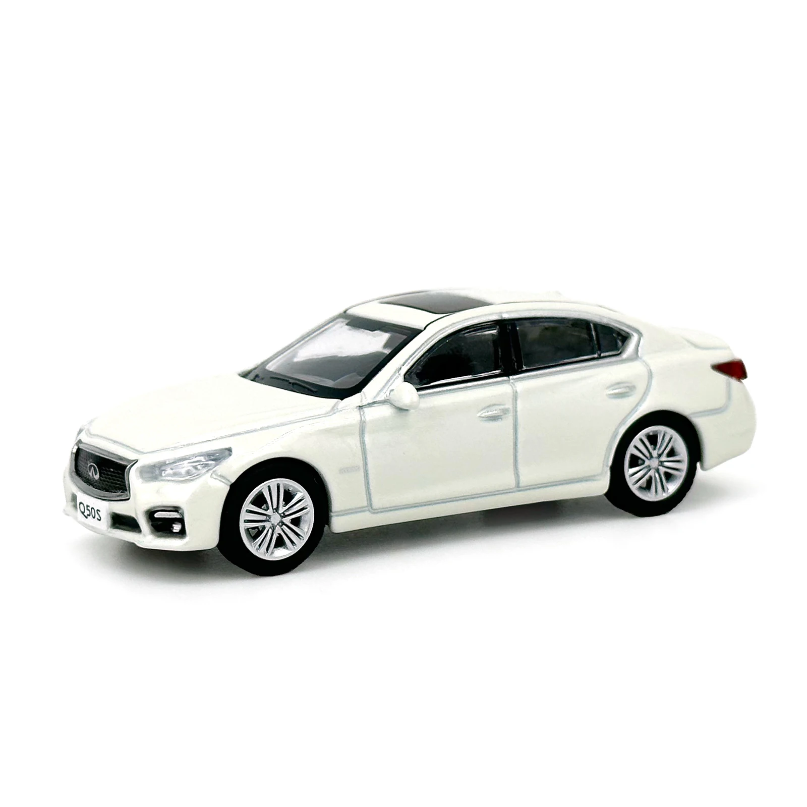 

Paudi 1:64 Scale Infiniti Q50S White Alloy Simulation Miniature Car Model 1/64 Diecast Metal Mockup Vehicles Toys Adult Hobbies