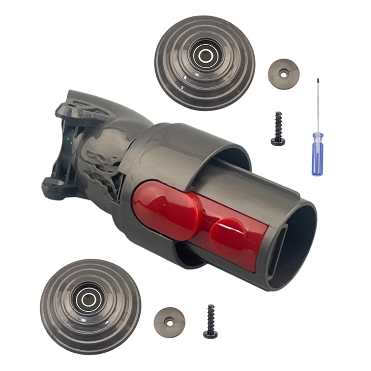 AD24 For Dyson V7 V10 V11 V15 Vacuum Cleaner Accessories 100W Direct Drive Suction Head Connector Adapter+V-Ball Wheel
