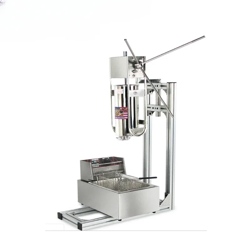 Automatic Churros Pressing Machine Spanish Snack Food Churros Maker Machine Jam Churros Making Machine