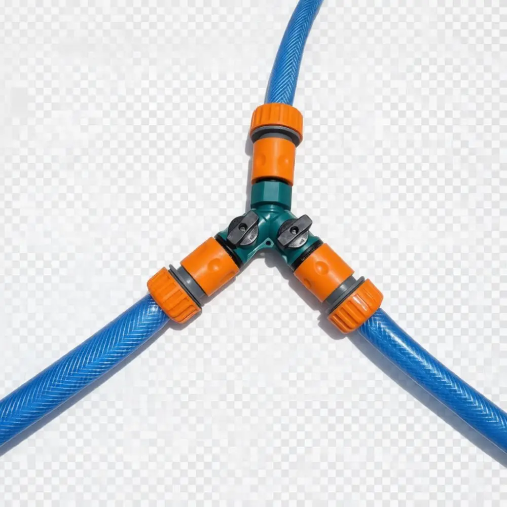 Garden Hose Y Connector Switchable Water Valve Two Way Splitter Irrigation Plumbing Quick Connect Flow Control Adaptor