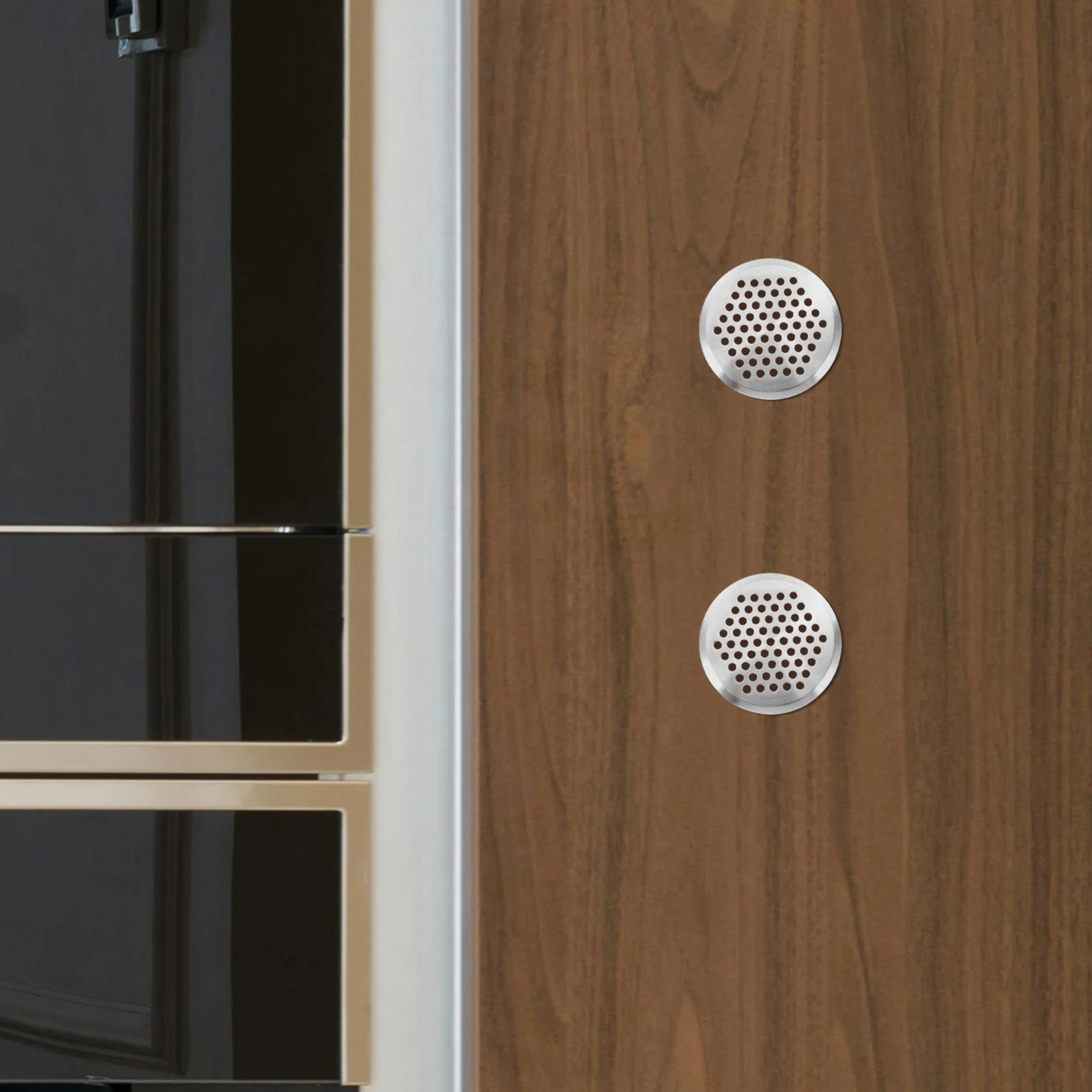 

12Pcs Round Air Vent Cover Stainless Steel Mesh for Cabinet Wardrobe Furniture Vent Hole Plug Ventilation Furniture Hole Plugs