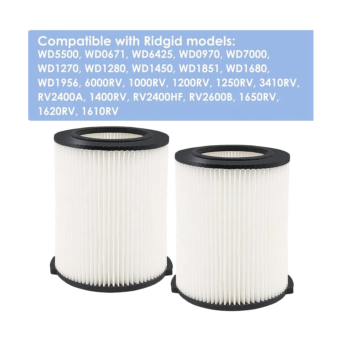 VF4000กรองสูญญากาศสำหรับสุญญากาศ6-9แกลลอน2แพ็คสำหรับเปลี่ยน VF4000