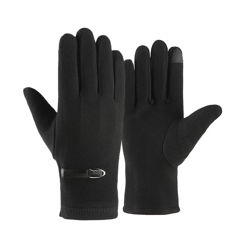 Men s Autumn Winter Warm Gloves Non Slip Cold Resistant for Outdoor Driving Cycling Sports Touch Screen Compatible