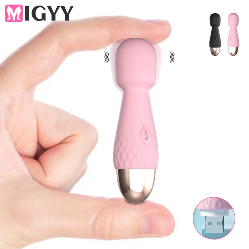 Mini vibratori a bacchetta magica per le donne stimolatore del clitoride AV Stick G Spot Massager masturbatore femminile giocattoli del sesso per donna