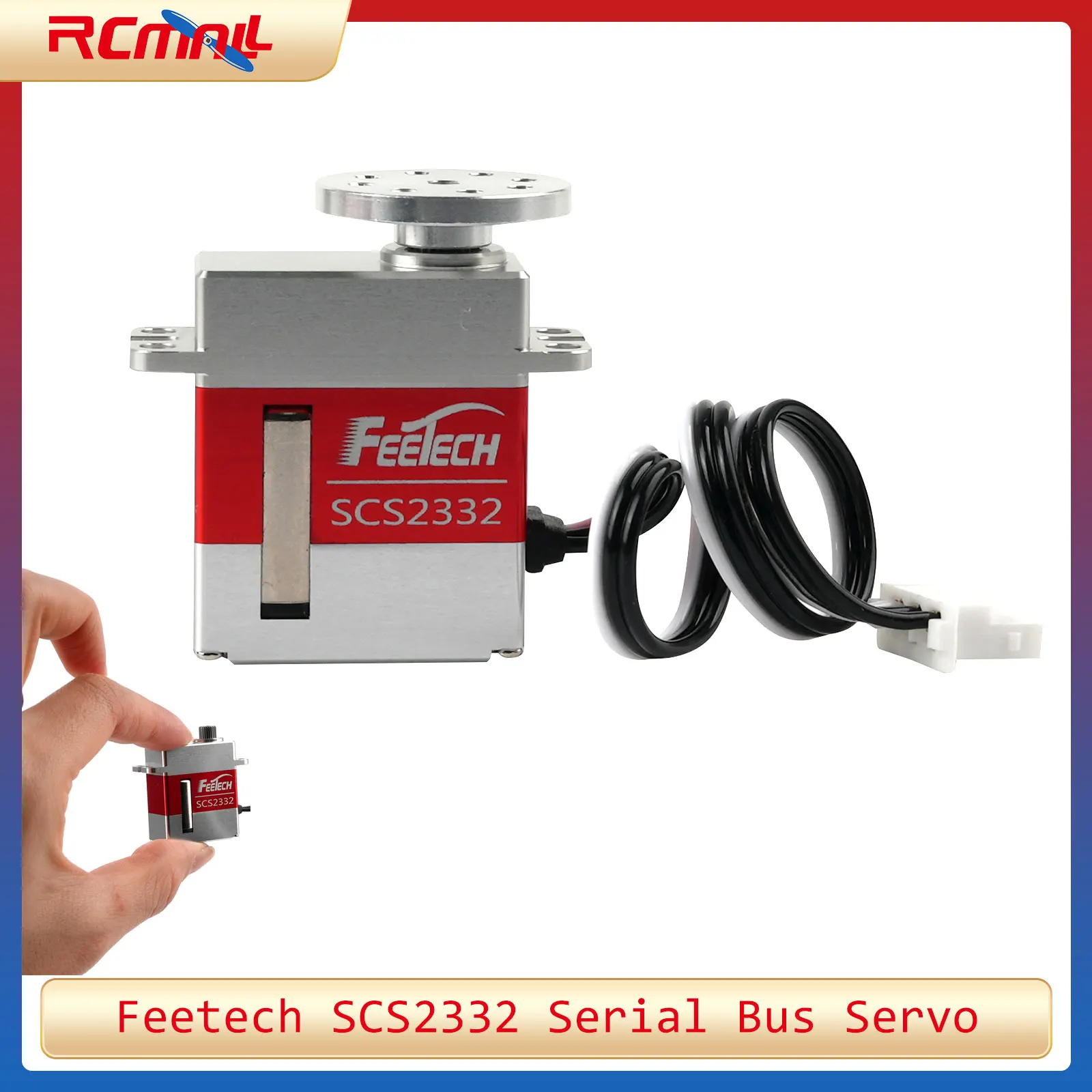 

Feetech SCS2332 Высокий крутящий момент 6 В 4,5 кг Микро Сервопривод Последовательная шина TTL Бессердечный двигатель Металлический мини-сервопривод для Arduino STM32 Robot RC Car