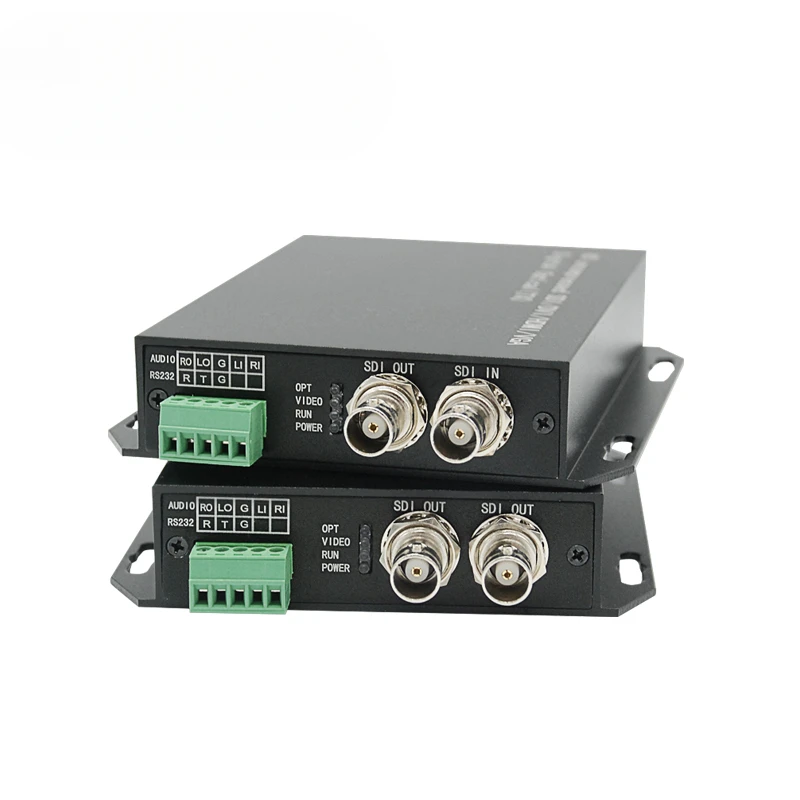 20KM SD/HD/3G SDI Fiber Extender 1080P60Hz Single-mode 1-core SDI to Fiber Converter