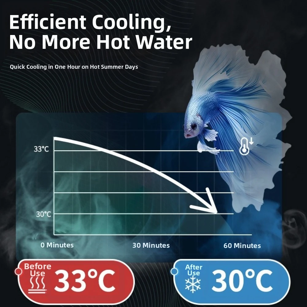 

Silent Aquarium Cooling Fan Powerful Wall-Mounted Fish Tank Fan Adjustable Energy Efficient Mini USB Fan Small Fish Tank