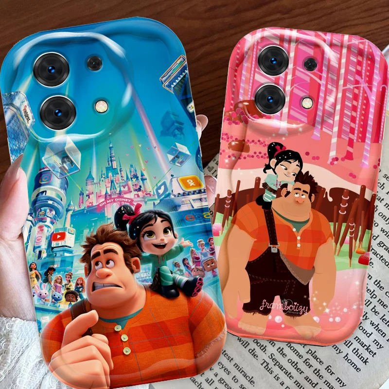 

Anime Movie Wreck-It Ralph For Xiaomi Redmi Note 13 12 12S 11S 11 10 9 8 10A 9C 9T Pro Plus 5G Wave Oil Funda Phone Case