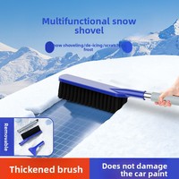 Car Multi-functional Snow Removal Shovel Two-in-one Snow Removal Brush for Winter Car Ice Removal Brush