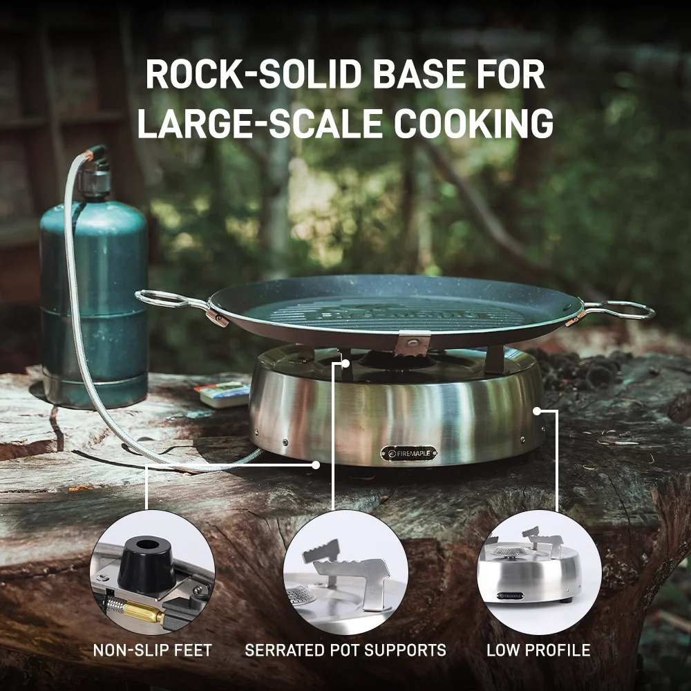Fire Maple Disc Gas Stove Remote Gas Burner 3500W Large Stable Base High-Power Outdoor Stove for Car Camping Overlanding