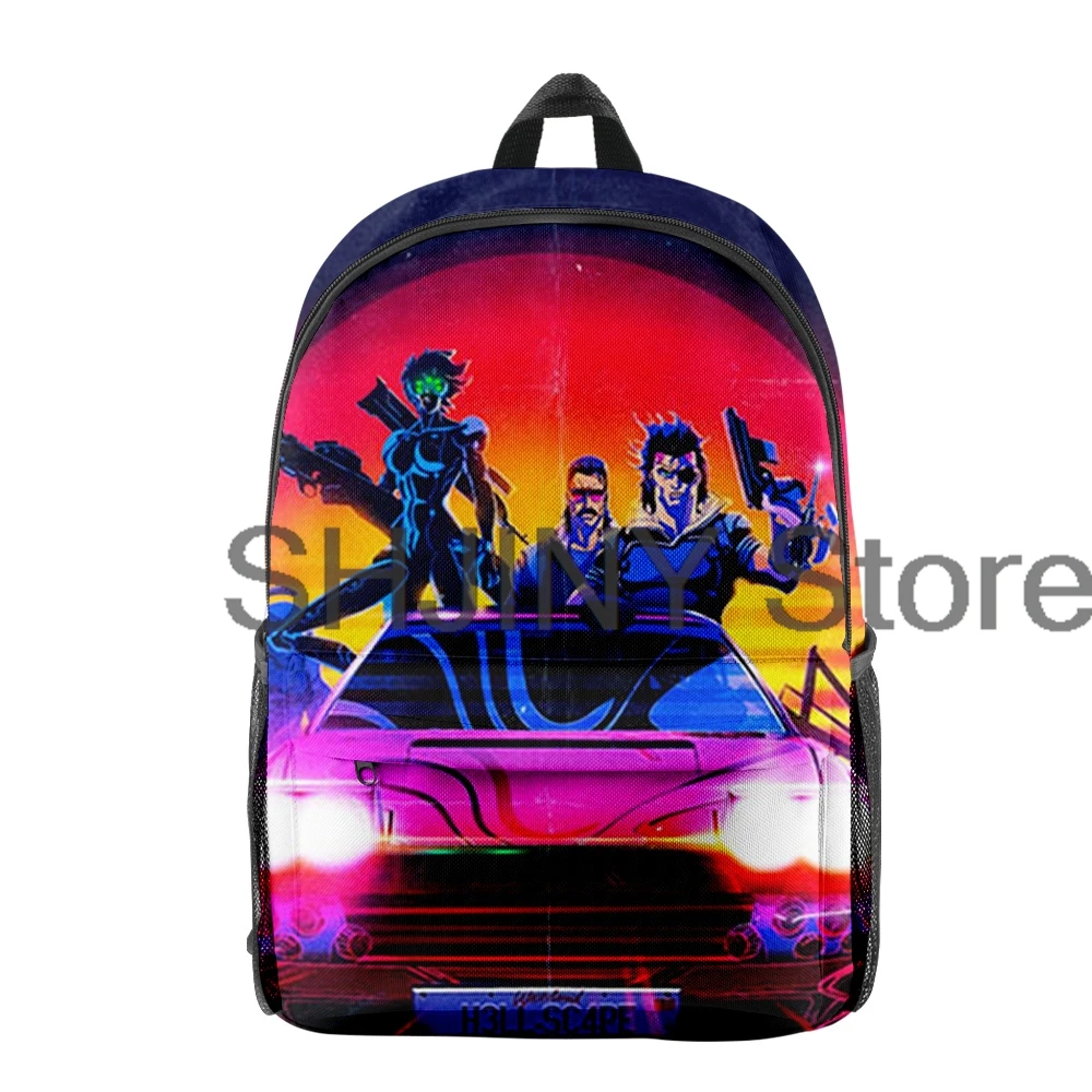 Captain Laserhawk Cartoon zaino studente borsa da scuola Hip-hop Daypack Cosplay Zipper Traval Bag Harajuku Funny Bag