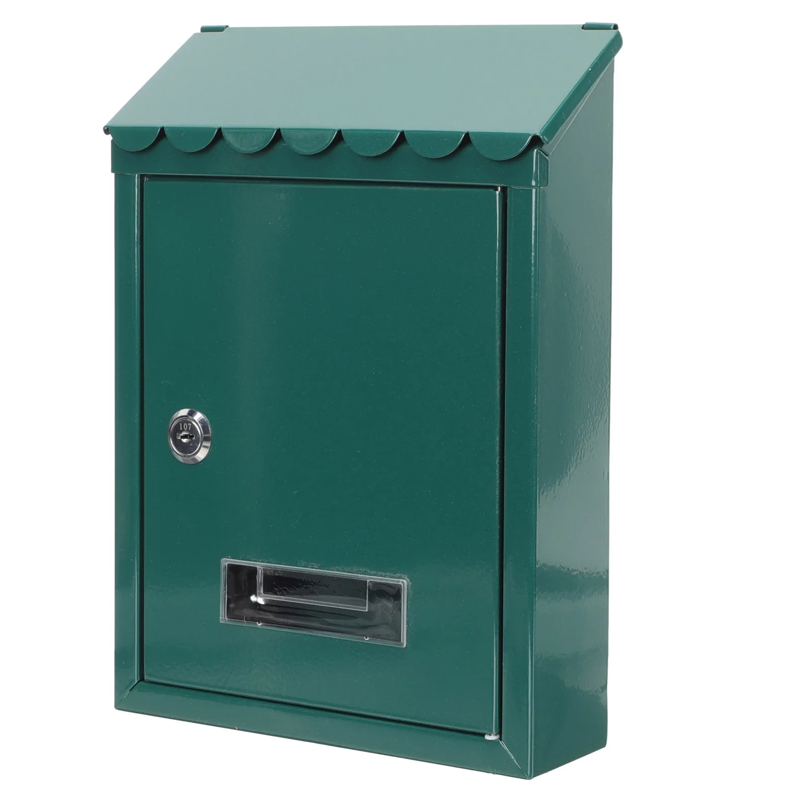 صندوق رسائل حديدي عتيق مثبت على الحائط سعة كبيرة قفل صندوق بريد معدني مثبت على الحائط صندوق بريد حديدي لحديقة المكتب المنزلي #1