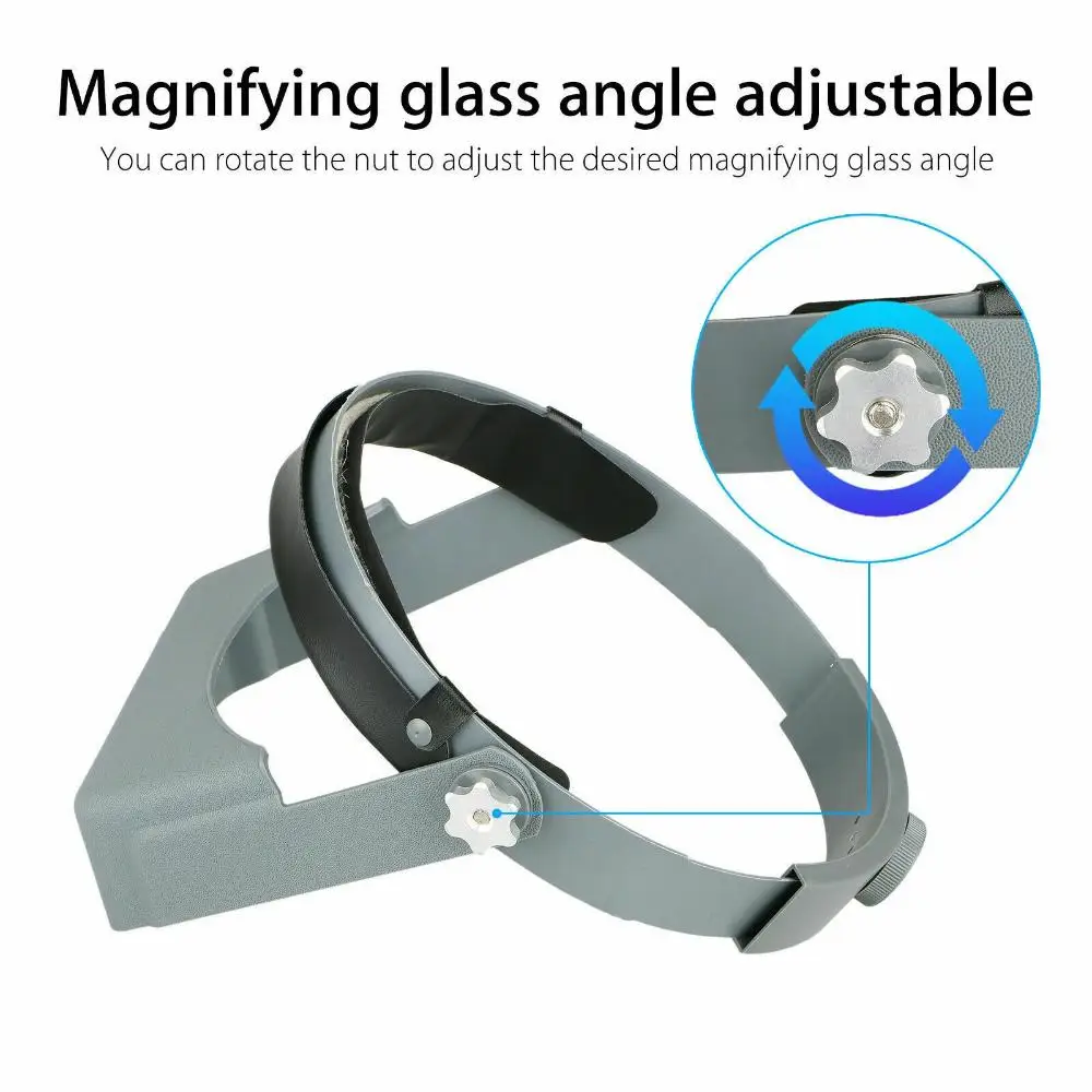

Adjustable Magnifying Glass Reading Lens Jewelry Repair Magnifier Magnifying Glasses With 4 Lenses Loupe