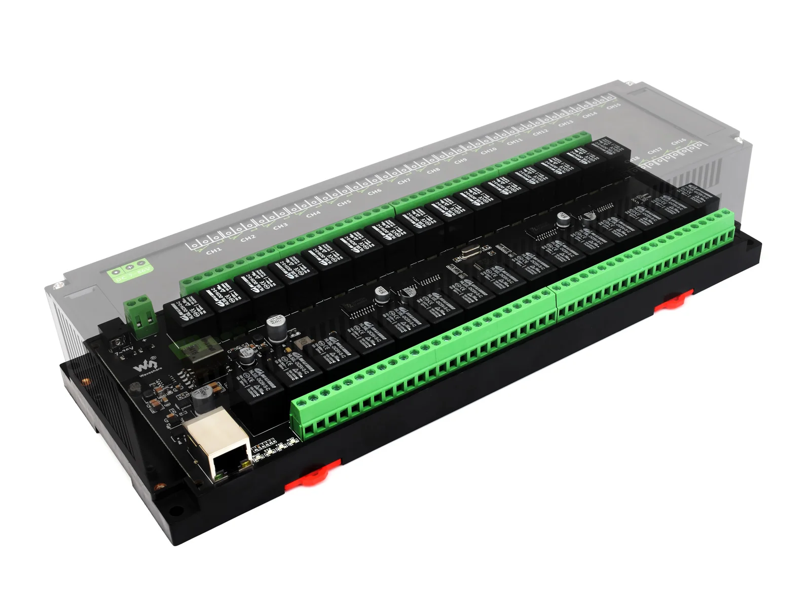 30-Ch Ethernet Relay Module, Modbus RTU/Modbus TCP Protocol, PoE Port Communication, With Various Isolation And Protection Circu