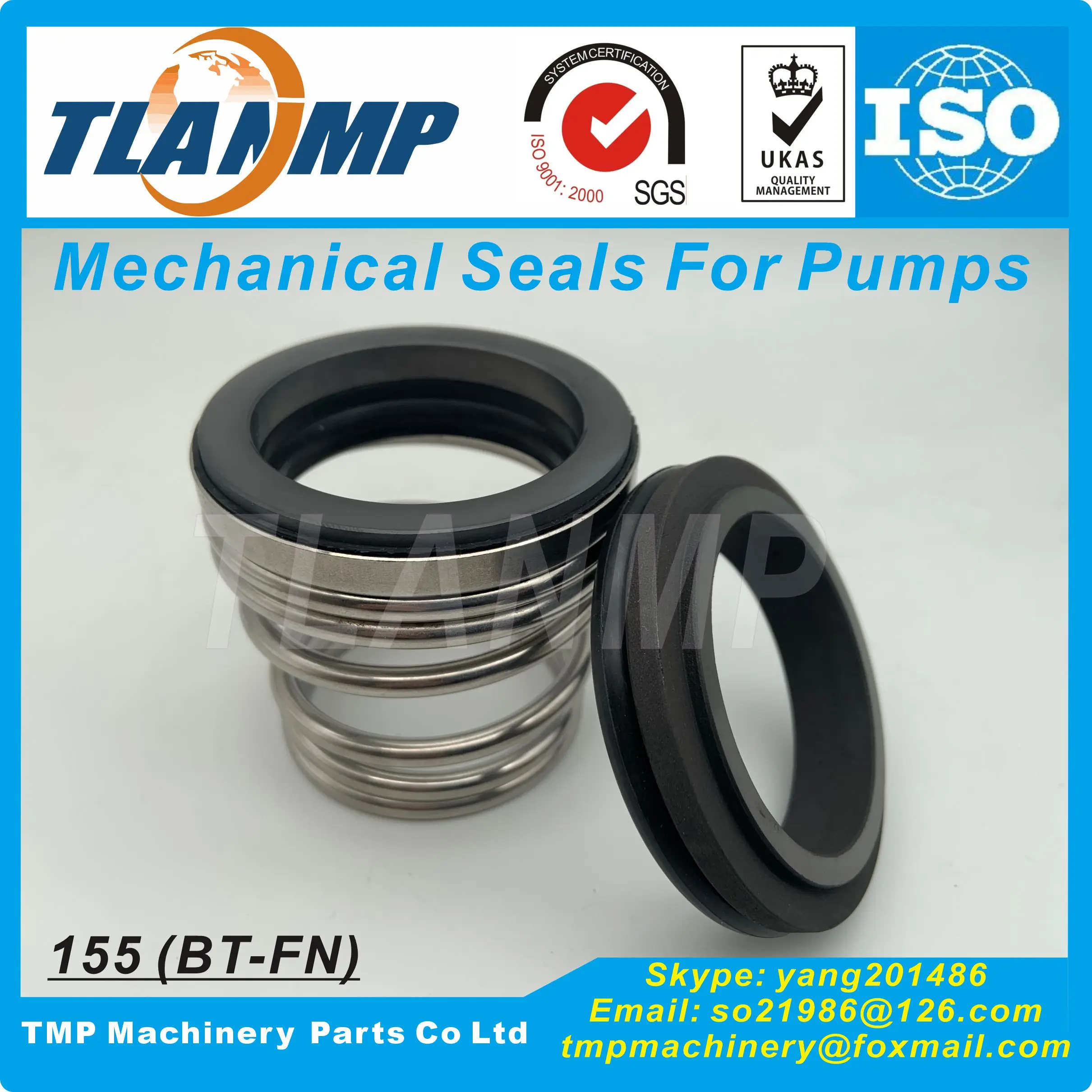 155-45 TLANMP Mechanical Seals (Material:CA/SIC/NBR) for Circulating water pumps | AES T04/ BT-FN/ROTE-N Type 3