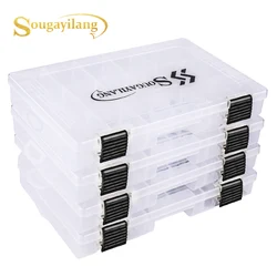 Sougayilang Fishing Tool Box 1/2/4pcs 3600 3700 Plastic Bait Storage Box Portable Fishing Tackle Suitable for A Variety of Bait