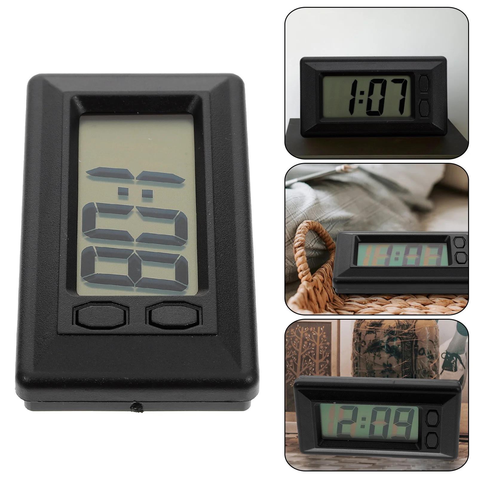 

Electronic Clock Calendar Auto Accessory Modified Alarms Small for Car Dashboard
