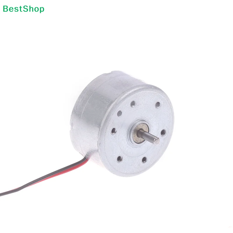 RF-300EA-1D390 DC 1.5V 3V 5V 6V 7250RPM Mini Mute 24mm Round Spindle Motor  Metal Brush Engine DIY Solar Power Toy Model