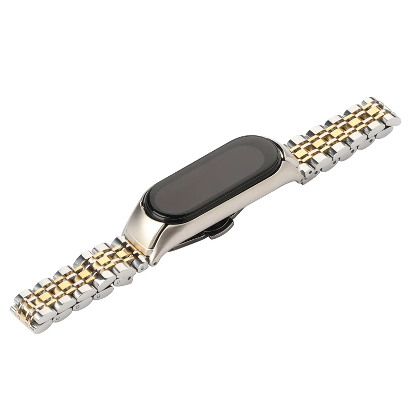Metal Strap For Xiao Mi Band 7 6 5 4 3 Stainless Steel Bracelet Wristband For Miband 6 5 bracelet wristband Miband 7 Correa Belt