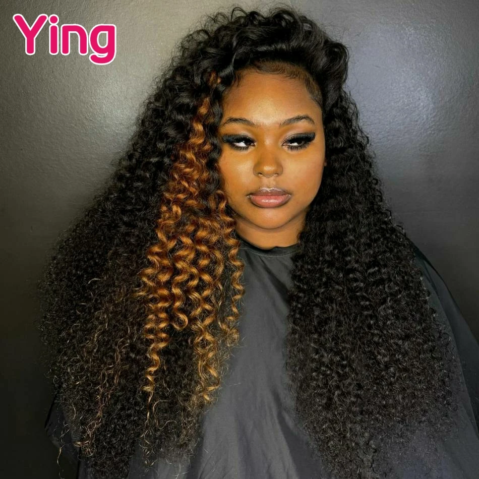 

Highlight Brown Colored 360 Lace Front Wig Human Hair Deep Curly 13x4 Lace Frontal Human Hair Wig 5x5 Closure Human Hair Wigs