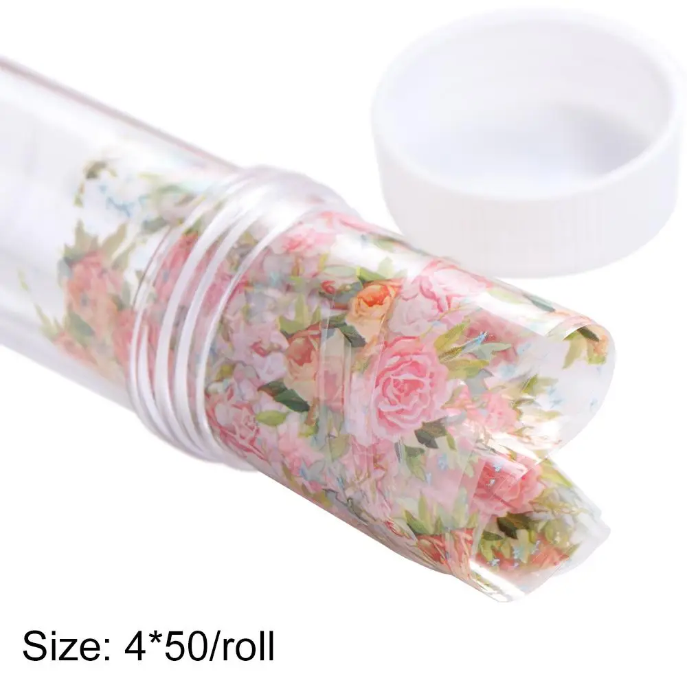 Art Accessories Manicure DIY Nail Art Floral Nails Stickers Holographic Nails Decals Transfer Paper Decals Flower Nail Foils