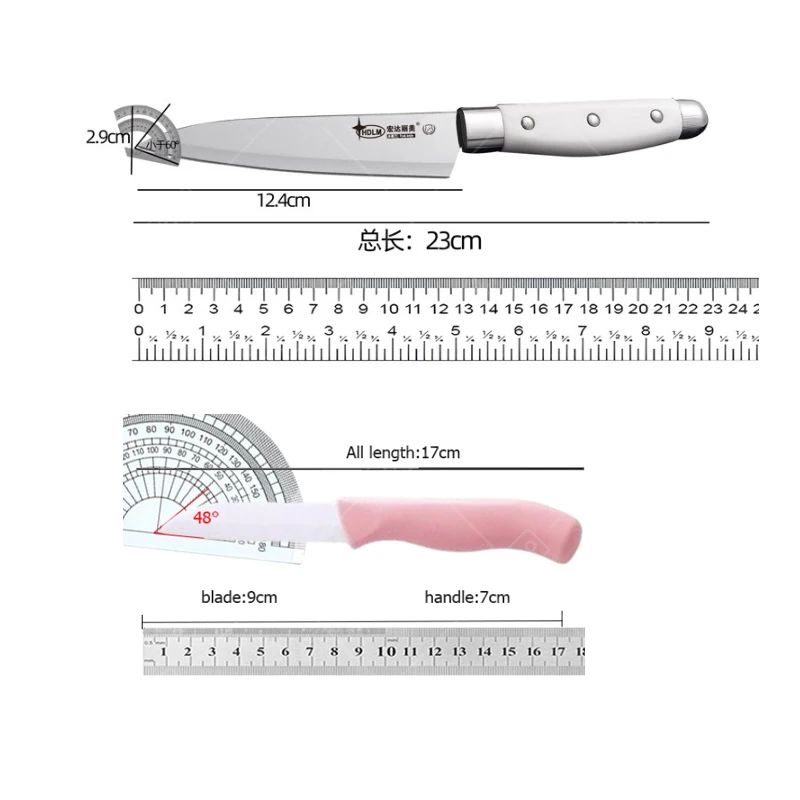 سكين تقطيع 5 بوصة سكين فواكه من الفولاذ المقاوم للصدأ سكين مطبخ متعدد الأغراض لأدوات قطع المطبخ للفواكه والخضروات #6