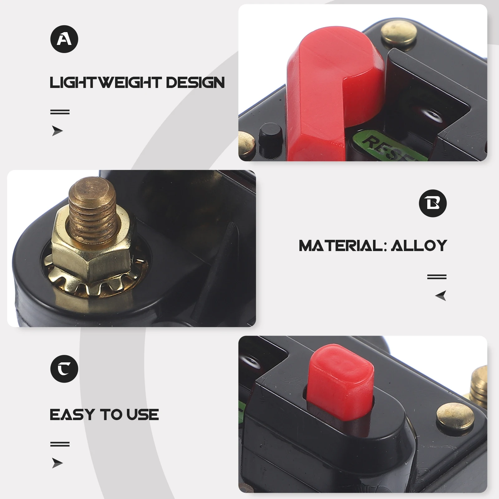 

120 Amp Car Auto Circuit Breaker Manual Reset Inline Fuse Marine Boat Kill Switch Audio Protection Circuit Breaker