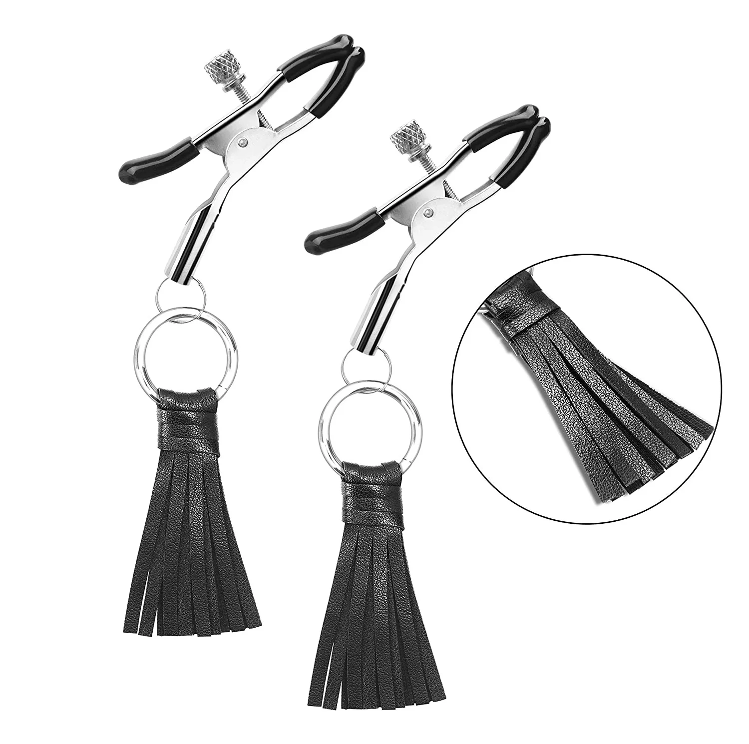 Nipple Clamps Sexy Slave Adjustable Soft Rubber Tweezer Nipple Clips SM Fetish Breast Clit Sensual Bondage Sex Toy