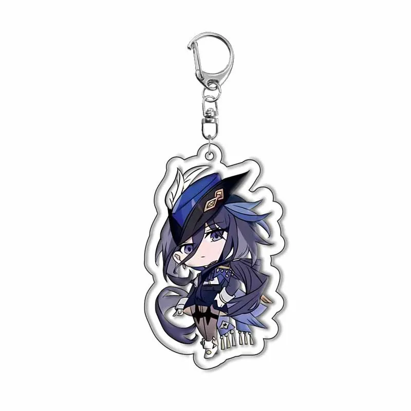 Jogo Keychain de Todos os Personagens, Chaveiro, Cosplay, Impacto, Raiden, Shogun, Neuvillette, Furina, Wriothesley, Clorinde, 100 Estilos