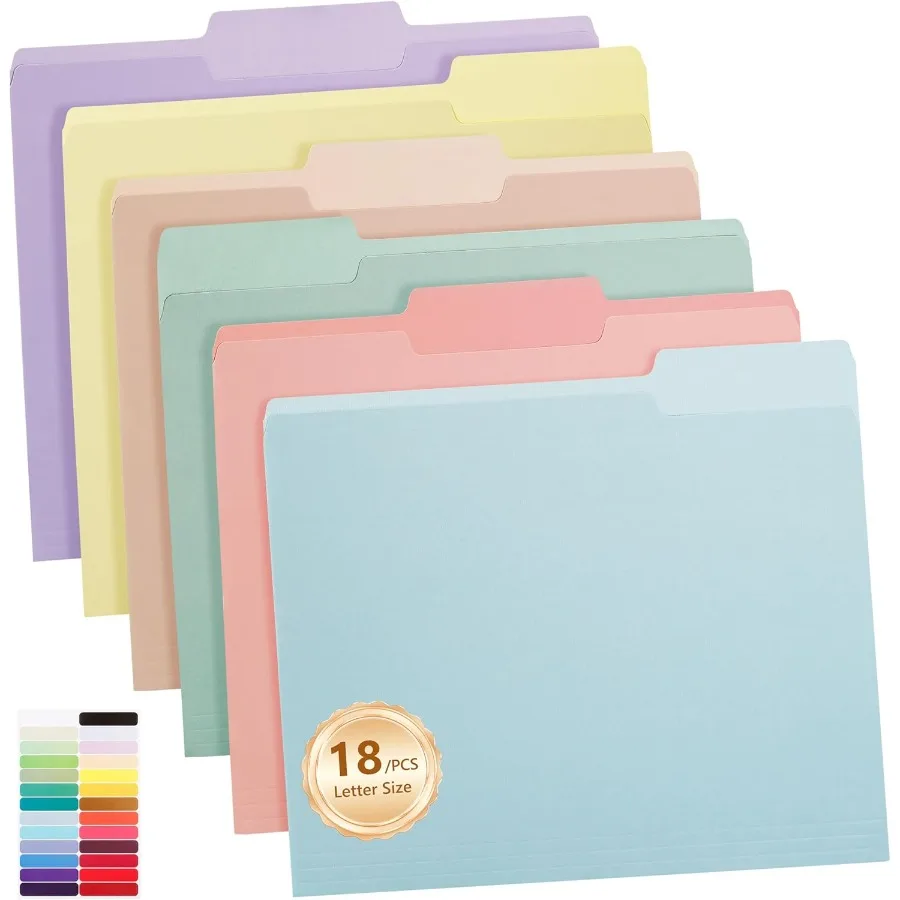 

Цветные папки для файлов, 1 3 вырезанные вкладки, размер буквы, 6 цветов, папки-органайзеры для школы, дома, офиса, бизнеса, 18 пастельных цветов