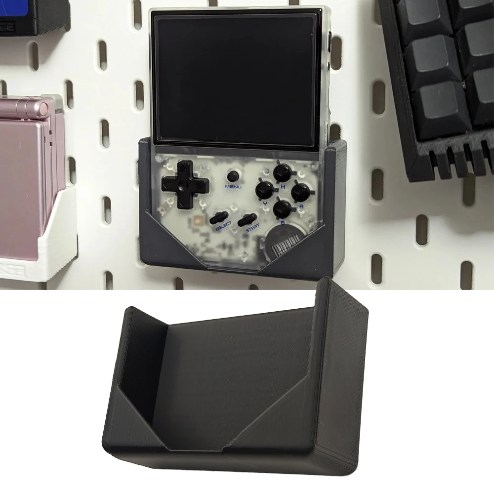 

for RG35XX Handheld Console Hole Plate Support for SKADIS Hole Board Wall Mounting Bracket Base Stand Holder