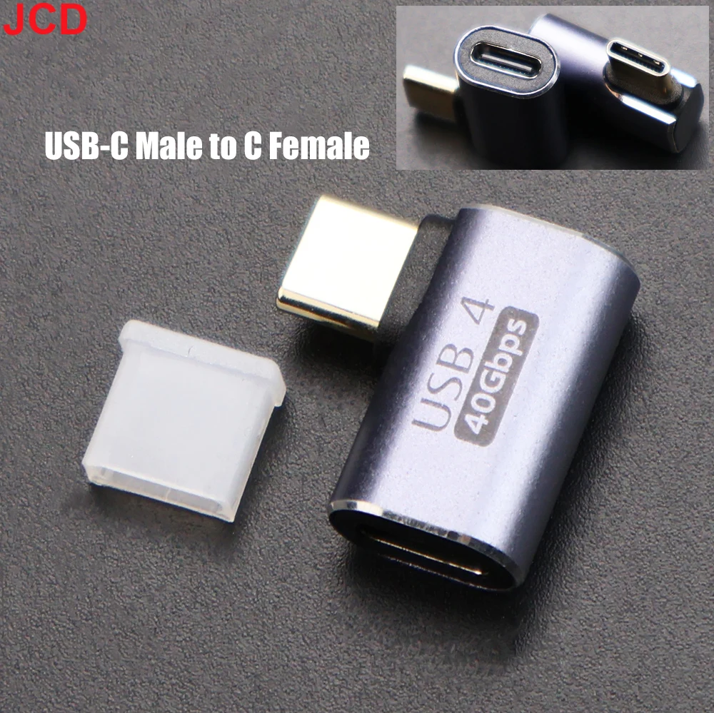 محول 90 درجة من النوع C إلى النوع C 4.0 40 جيجابت في الثانية 100 وات 5A USB C إلى النوع C محول شحن سريع USB C محول بيانات لماك بوك #6