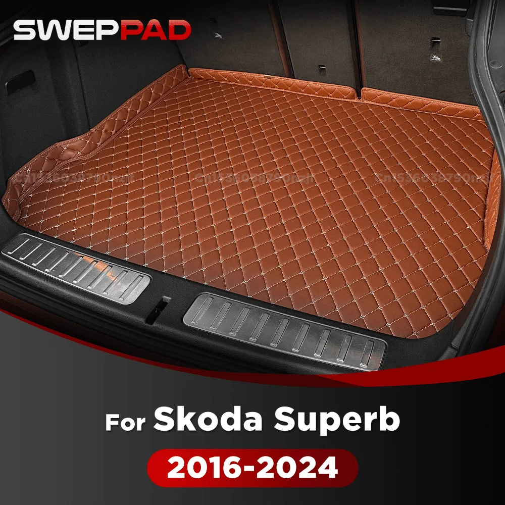 

Для Skoda Superb 2016-2024 23 22 21 20 19 18 17 3D коврик в багажник автомобиля коврик для багажника аксессуары для интерьера