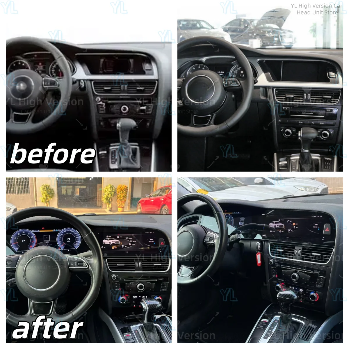 

Новый оригинальный цифровой дисплей Android 13.0 для Audi A4 2009-2016 с GPS, CarPlay, мультимедиа, HD, двумя экранами, автомобильной магнитолой, DSP и Bluetooth.