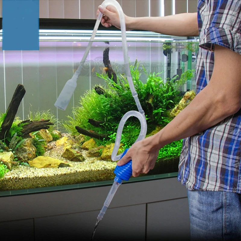 Aquarium Siphon Fish Tank Syphon Vacuum Gravel Water Filter Cleaner Pump Manual Cleaner Vacuum Cleaning Tools Accessories