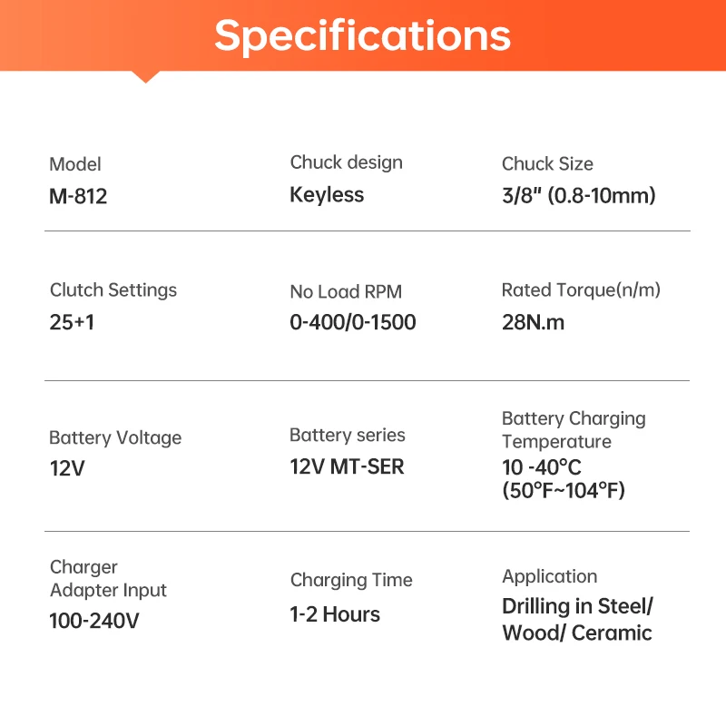 MINUMX 12V Electric Screwdriver 25 Plus 1 Settings Cordless Drill Two Gear Speed Mini Wireless Power Driver Battery Tools