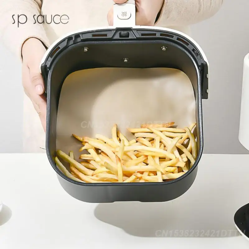 Papier antiadhésif pour friteuse à air et poulet, polymères de cuisson à la vapeur antiadhésifs, accessoires de qualité alimentaire, papier pour friteuse à air, 5 ensembles, 10 ensembles, 20 ensembles