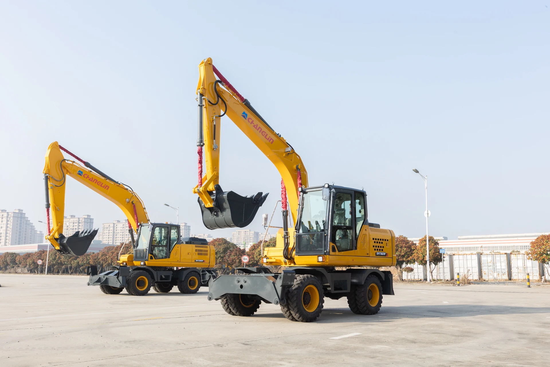 Engenharia Construção Escavadeira Pesada, Escavadeira De Rodas da China, 10Ton 13.5Ton 15Ton 21Ton