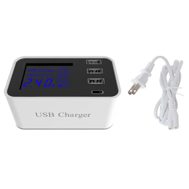 Dropship Cho Màn Hình Led Thông Minh USB C Sạc HUB USB Type C Sạc Nhanh Sạc Tường