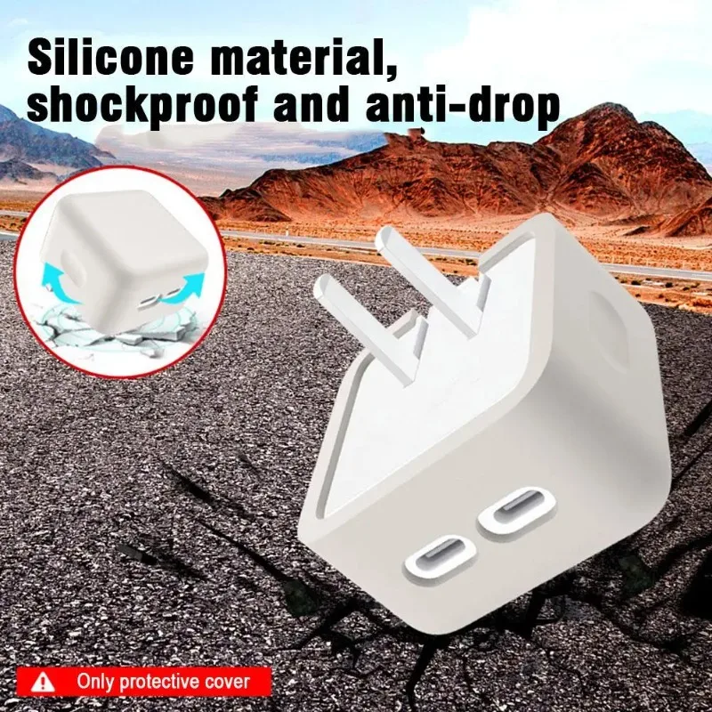 

Ultra-Durable Silicone Protector for Apple 35W Dual USB-C Adapter – Drop-Resistant Case for iPhone MacBook Chargers