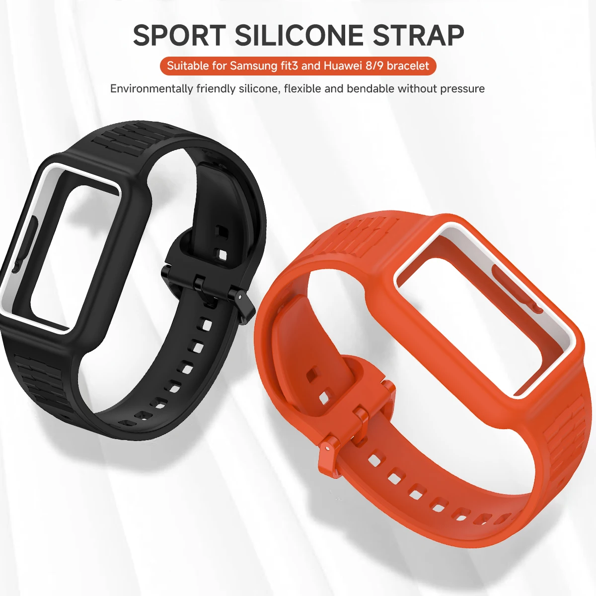 Silicone Strap For Huawei Band 9 8 NFC correa Accessories SmartWatch Replacement Sport bracelet forSamsung Galaxy fit3 Wristband