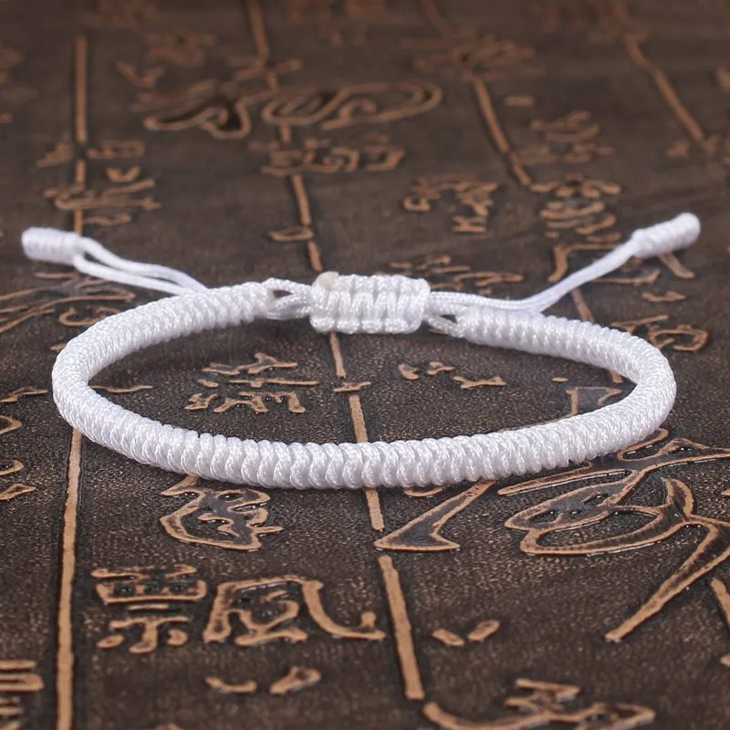 Tibetan Buddhist Bracelet Lucky Handmade Braided Adjustable King Kong Knot Red Thread Charm Bracelets for Women Men Couple Lover