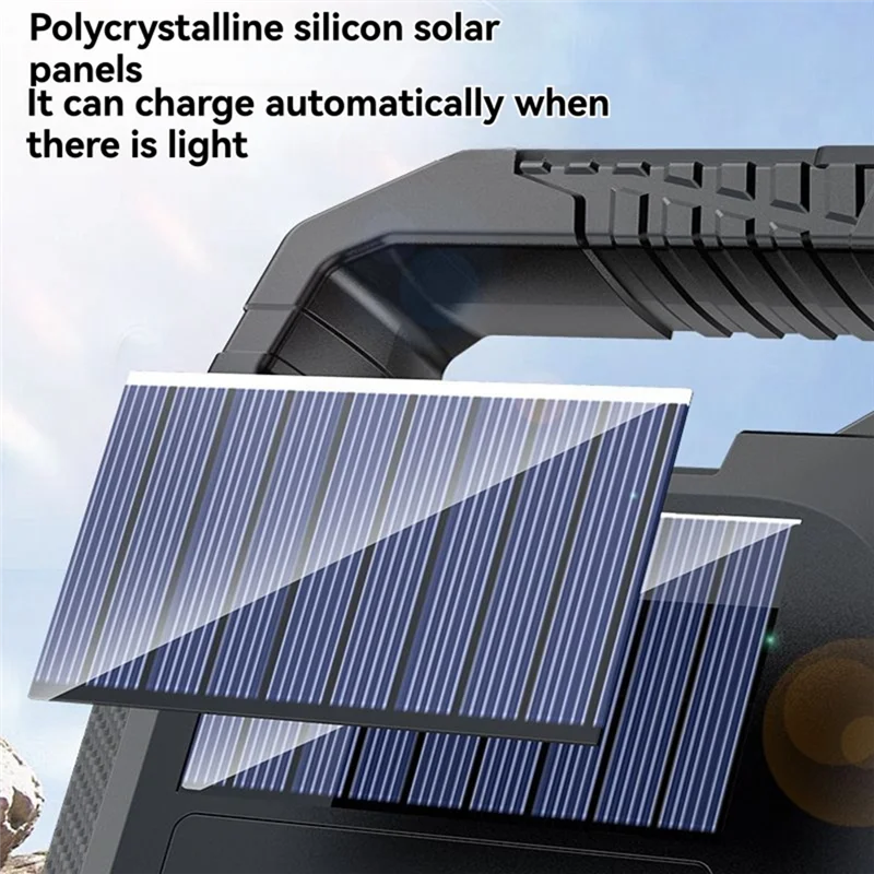 B50C Multi-Functional Outdoor Portable Solar Flashlight USB Rechargeable Built-In Hardware Tools Torch Screw Set