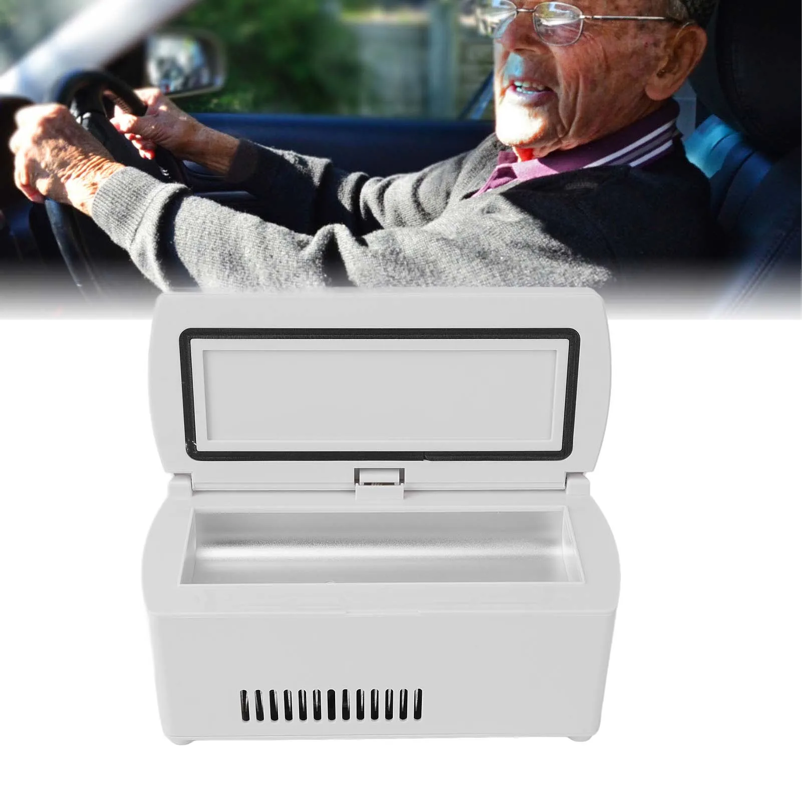 Compact Insulin Refrigerator for Car and Office with Real-Time Temperature Display