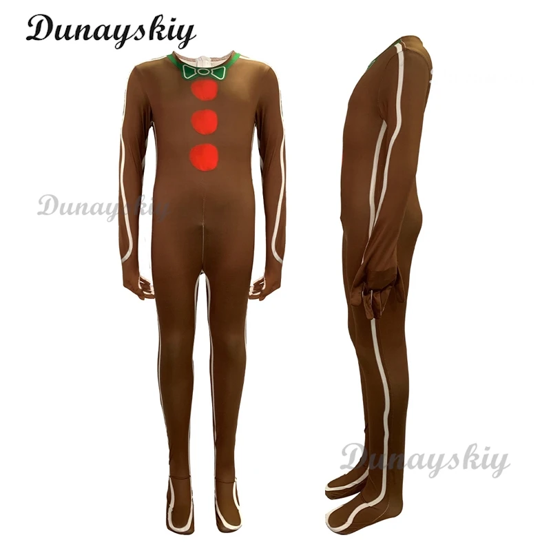 Halloween Cosplay Gingerbread Cosplay School Stage Performance Costume Party Annual Meeting Adult Mascot Man Costume