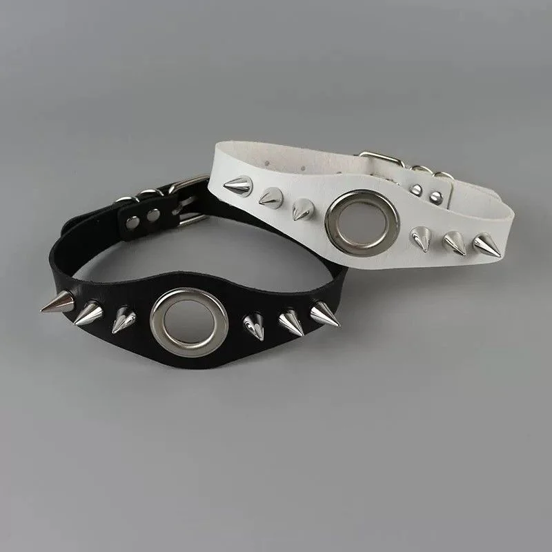 Cyberpunk Rivet Chocker Abi Collar Gothic Personalized Design Neck Strap Clavicle Chain