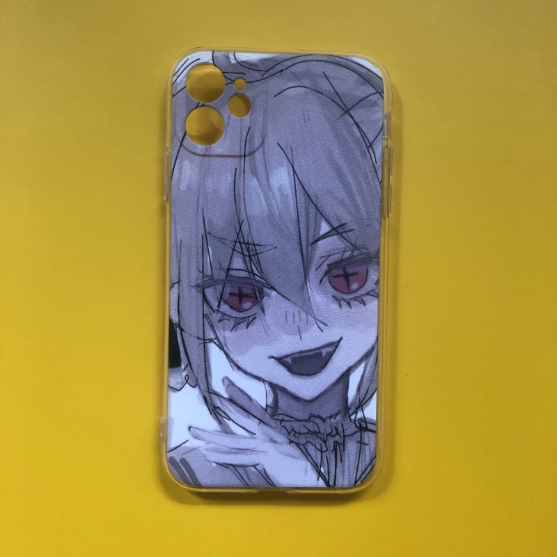 การ์ตูนน่ารักสาวแม่บ้านสำหรับ Iphone 14 13 Se 2020 Xr Xs สูงสุด11 Pro Max 12 Mini 7 8 6 6S Plus Soft Tpu Cover